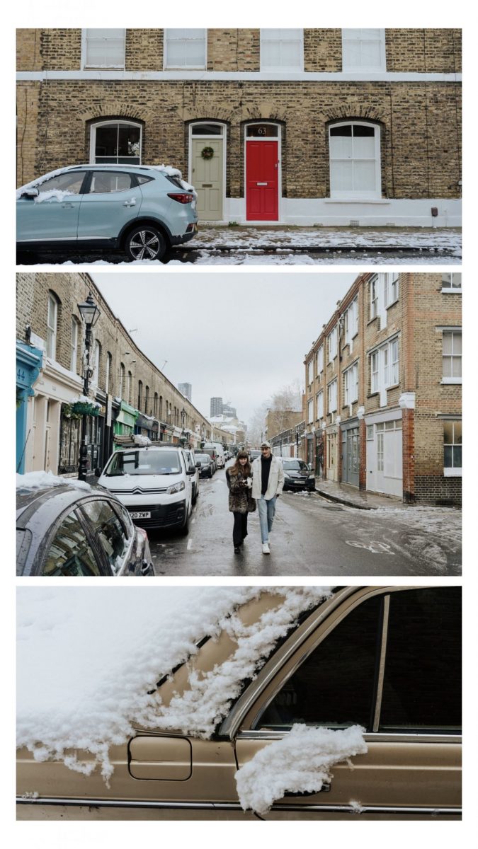 scenes of snow in London